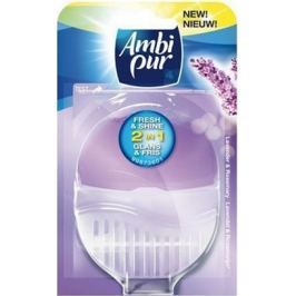 Ambi Pur Fresh & Shine 2v1 Lavender & Rosemary toaletní blok 55 ml