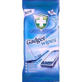 Green Shield Gadget Wipes na obrazovky, laptopy, telefony vlhčené ubrousky 50 ks