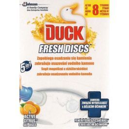 Duck Fresh Discs Active Citrus WC gel pro hygienickou čistotu a svěžest toalety 36 ml