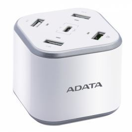 ADATA USB Charging Station, 4x USB, 1x USB-C (ACU0480QCPS-CEUWH)