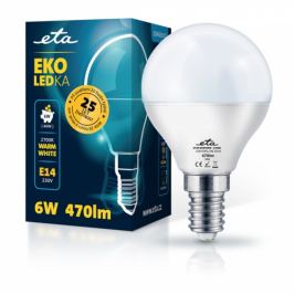 ETA EKO LEDka mini globe 6W, E14, teplá bílá (P45W6WW)