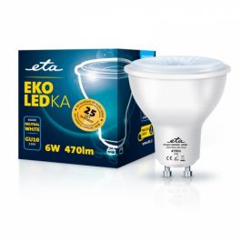 ETA EKO LEDka bodová 6W, GU10, neutrální bílá (GU10W6NW)