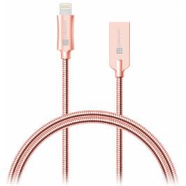 Connect IT Wirez Steel Knight USB/Lightning, ocelový, opletený, 1m (CCA-4010-RG)